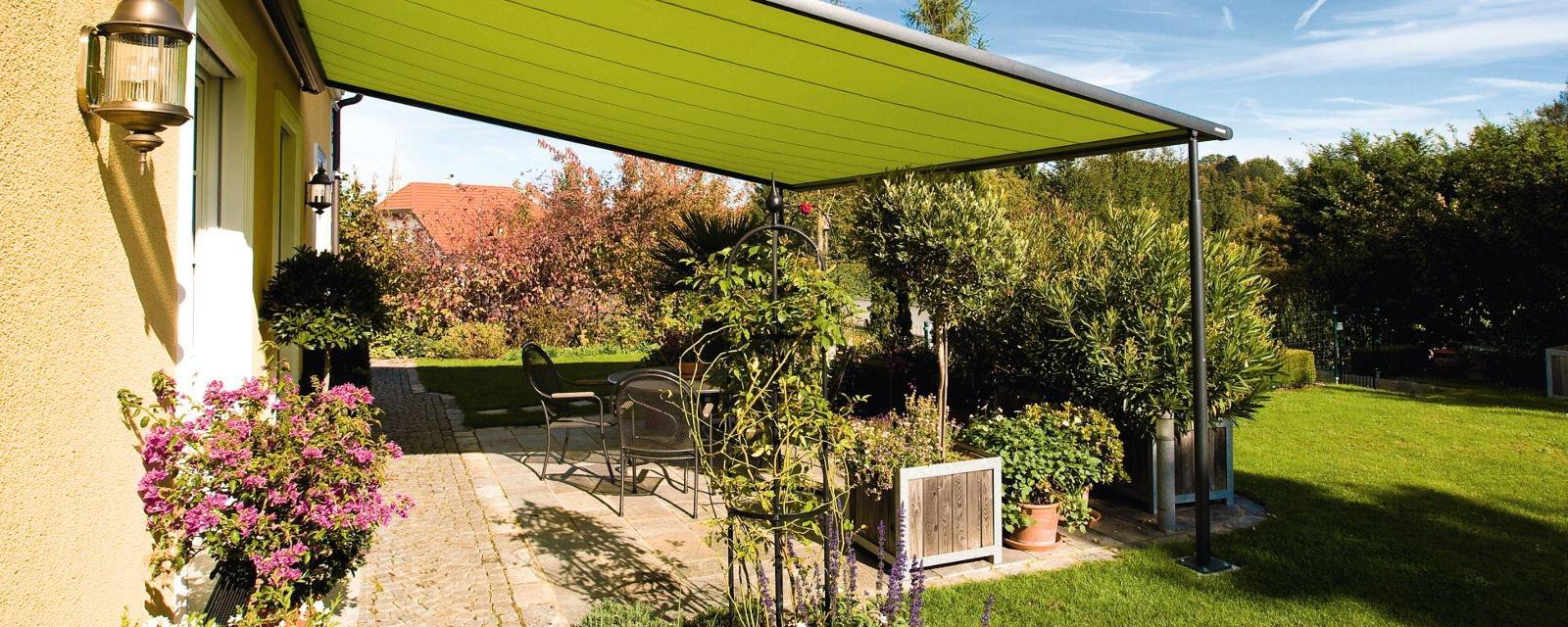 Terrassenmarkisen Berlin | pemo Rolladen + Markisen GmbH | Beispiel 1: Markilux Pergola 210 - Elegante Lösung für Ihre Terrasse